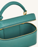 Jw Pei Cleo Box Shape Top Handle Bag - Green Croc