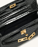 Jw Pei Noor Top Handle Bag - Black Croc