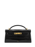 Jw Pei Noor Top Handle Bag - Black Croc