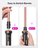 Wavytalk 5 in 1 Curling Iron Set - (with Straightener)
