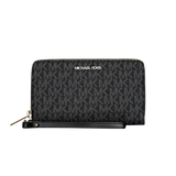 MKJet Set Large Signature Logo Smartphone Wallet - BLACK