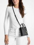 MK Mercer Extra-Small Logo and Leather Crossbody Bag - BLACK