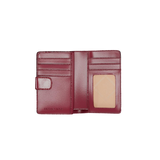 Jet Set Medium Two-Tone Logo Wallet - OXBLOOD