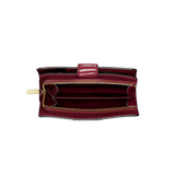 Jet Set Medium Two-Tone Logo Wallet - OXBLOOD
