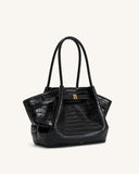 Jw Pei Hana Medium Tote Bag - Black Croc