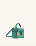 Jw Pei Cleo Box Shape Top Handle Bag - Green Croc
