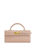 Jw Pei Keyla Weave Texture Top Handle Bag - Pink