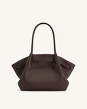Jw Pei Hana Medium Tote Bag - Dark Brown