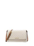 MK Medium Logo Convertible Crossbody Bag - VANILLA
