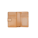 MK Jet Set Medium Two-Tone Logo Wallet - MUSTARD