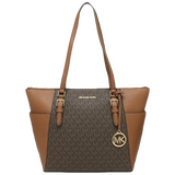 Charlotte Large Top-Zip Tote Bag - brown