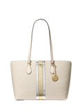 MK Sheila Large Signature Logo and Metallic Tote Bag
