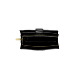 MK Jet Set Medium Two-Tone Logo Wallet - BLACK