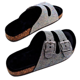 Thick soled Bling slide