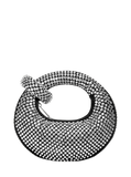 Jw pei Abacus Artificial Crystal Mini Top Handle Bag - Black