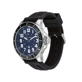 Tommy Hilfiger Black Silicone Navy Dial Men's Watch - 1791661