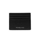 MK Cooper Pebbled Leather Tall Card Case - BLACK