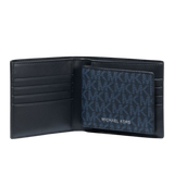 MK Cooper Logo Billfold Wallet With Passcase - Blue