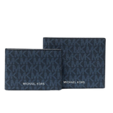 MK Cooper Logo Billfold Wallet With Passcase - Blue