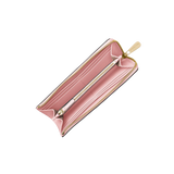 Jet Set Travel Large Saffiano Leather Quarter-Zip Wallet - powder blush