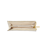 Jet Set Travel Large Saffiano Leather Quarter-Zip Wallet - LT Cream color