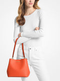 MK Pratt Medium Shoulder Bag - Red clay color