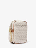 Jet Set Travel Medium Logo Crossbody Bag - vanilla