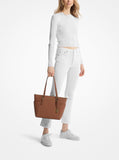 Charlotte Large Top-Zip Tote Bag - Luggage