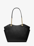 MK Jet Set Large Saffiano Leather Shoulder Bag - BLACK