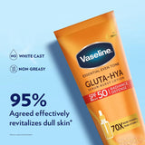 Vaseline Gluta-Hya Serum Burst Lotion, Daytime Radiance Defense, SPF50, 180ml