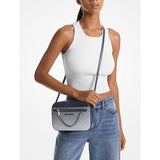 Jet Set Large Ombré Signature Logo Crossbody Body - Navy
