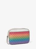 MK Jet Set Large Rainbow Signature Logo Crossbody Bag
