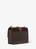 MK Greenwich Small Color-Block Signature Logo Crossbody Bag - BROWN MULTI