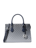 MK Sheila Medium Ombré Signature Logo Satchel - OMBRE NAVY
