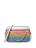 MK Jet Set Large Rainbow Signature Logo Crossbody Bag