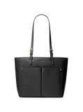 MK Jet Set Medium Pocket Tote Bag - Black