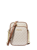 Jet Set Travel Medium Logo Crossbody Bag - vanilla