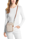 Jet Set Travel Medium Logo Crossbody Bag - vanilla