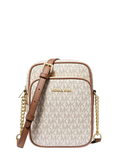 Jet Set Travel Medium Logo Crossbody Bag - vanilla