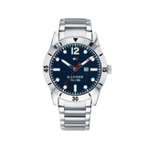 Tommy Hilfiger Stainless Steel Navy Dial Men's Watch - 1791459