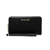 MK Large Pebbled Leather Smartphone Wristlet