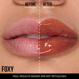 Faux Filler Shiny Non-Sticky Lip Gloss - Foxy