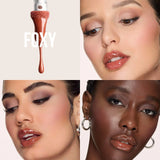 Faux Filler Shiny Non-Sticky Lip Gloss - Foxy