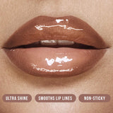 Faux Filler Shiny Non-Sticky Lip Gloss - Foxy